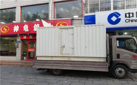 广华办事处出租发电机施工案例